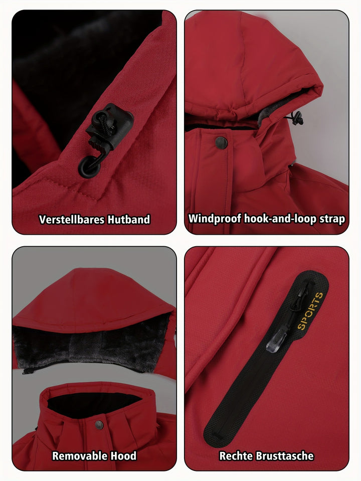 Sierra | Women's Waterproof Ski Jacket with Fleece-Lined Hood