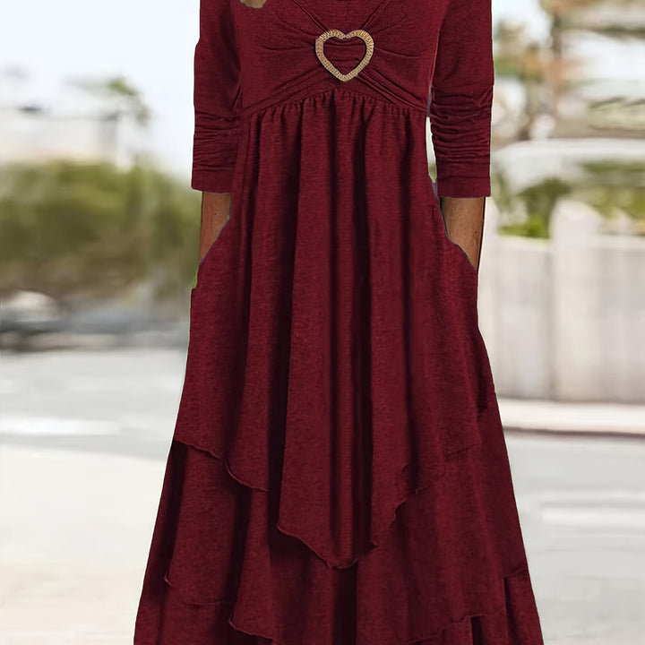Lucile™-PLUS SIZE-Long Sleeve Dress