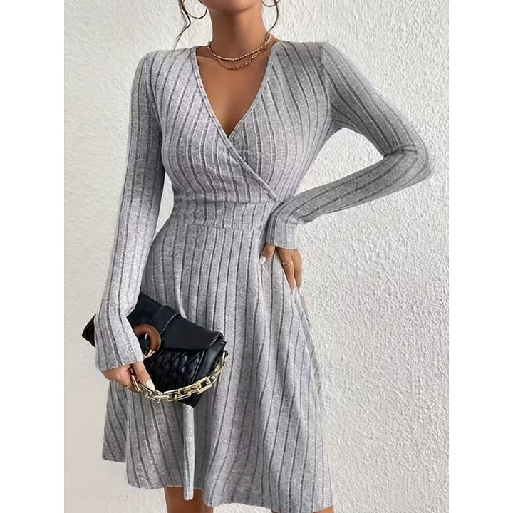 Marisol | Women's Wrap Neck A-Line Dress