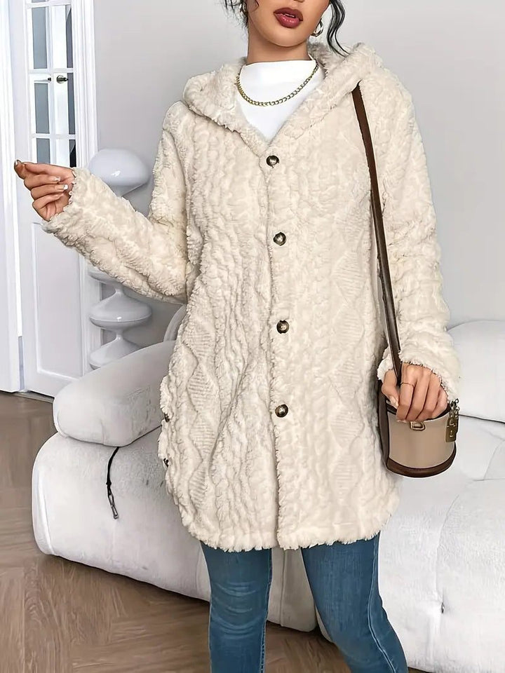 Erin | Women's Oversized Fleece Hooded Cardigan