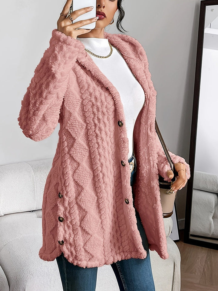 Erin | Women's Oversized Fleece Hooded Cardigan