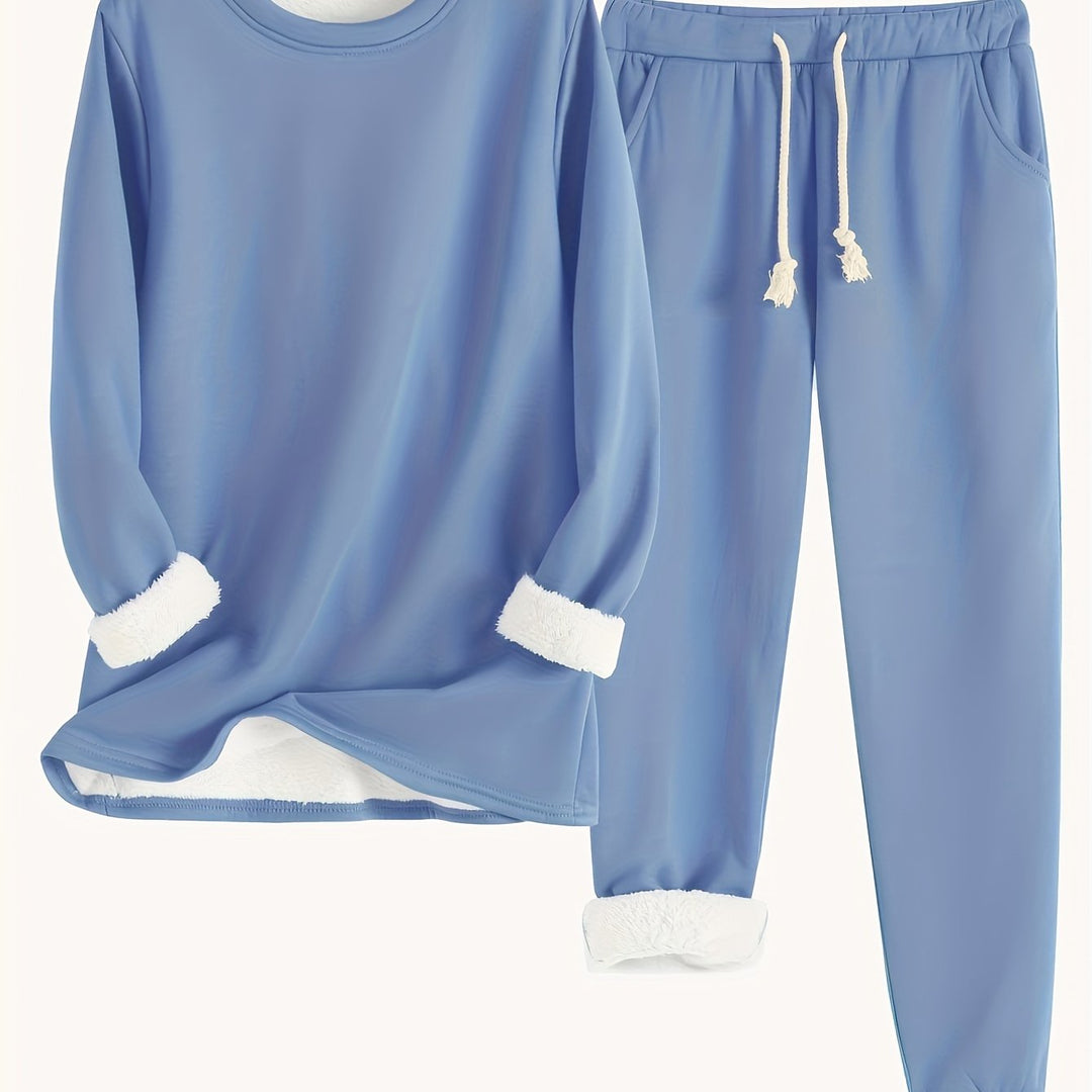 Wren | Women's Fleece-Lined Sweatshirt and Jogger Set