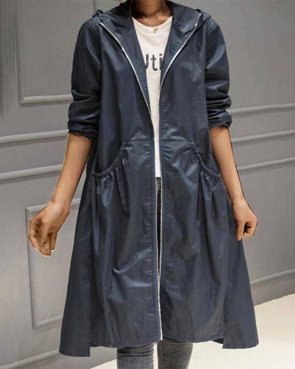 Anouska | Women's Waterproof Hooded Trench Coat
