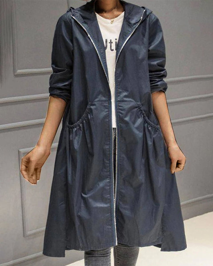 Anouska | Women's Waterproof Hooded Trench Coat