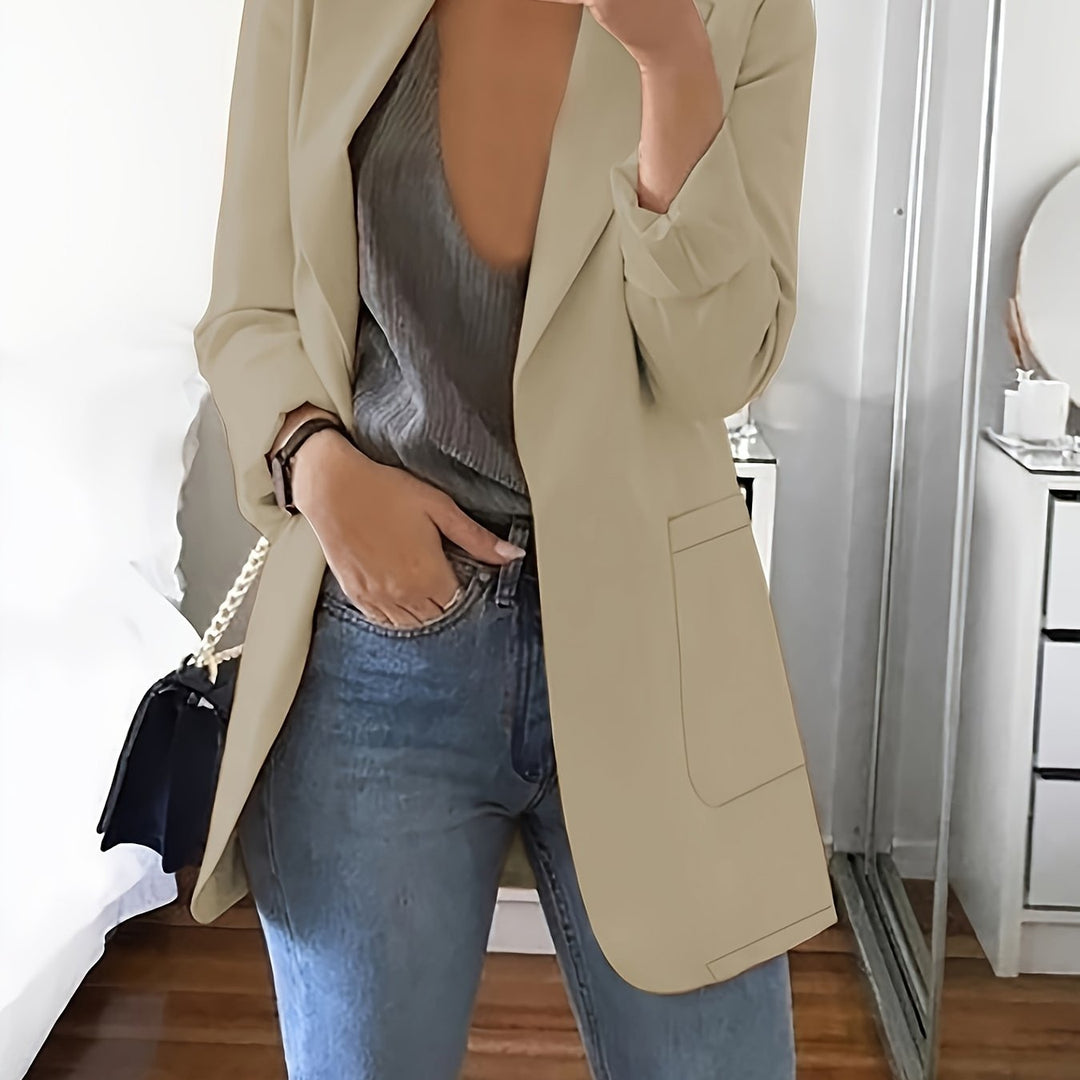 Elegant Tailored Longline Blazer for Business