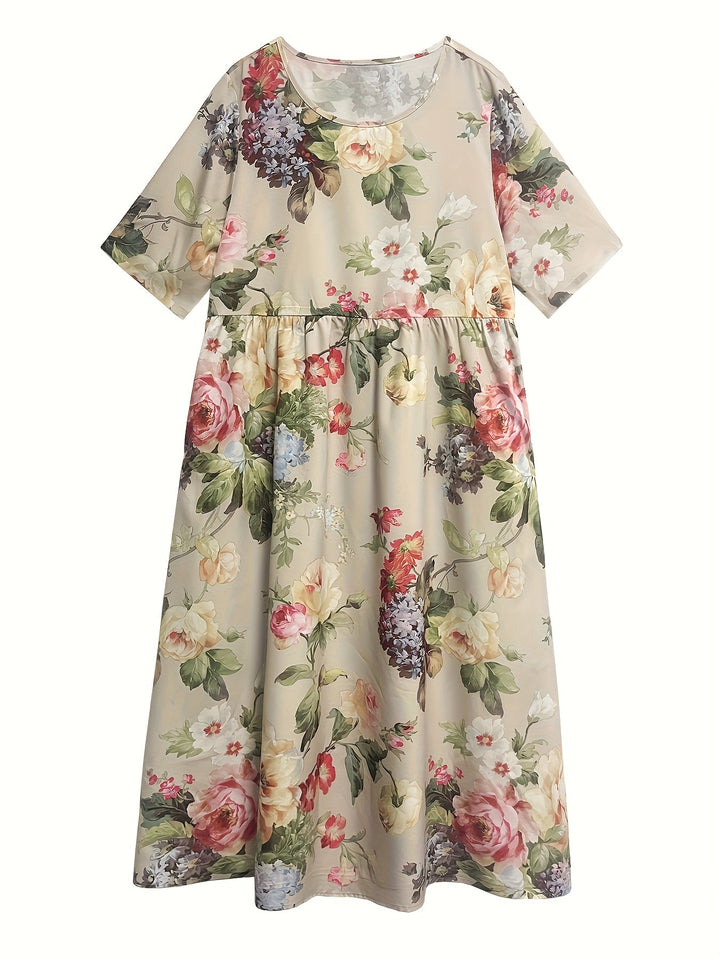 Phoebe™-Floral Print Maxi Dress