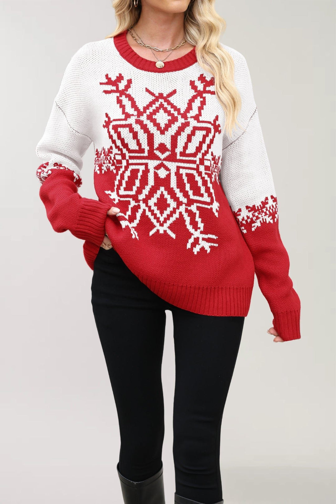 Rylee | Women’s Cute Christmas Snowflake Sweater