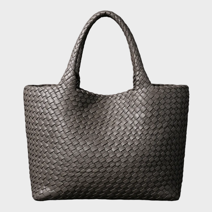 Handwoven Interlaced Leather Large Tote Bag