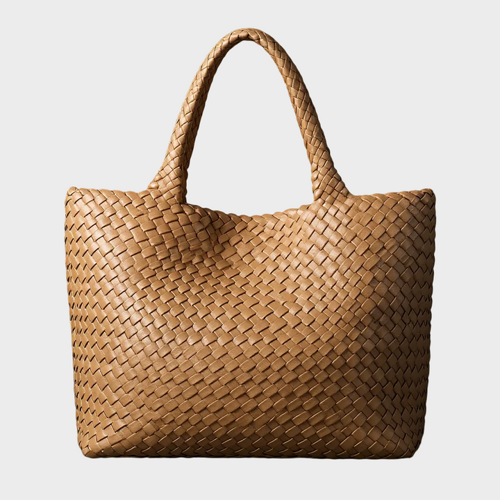 Handwoven Interlaced Leather Large Tote Bag