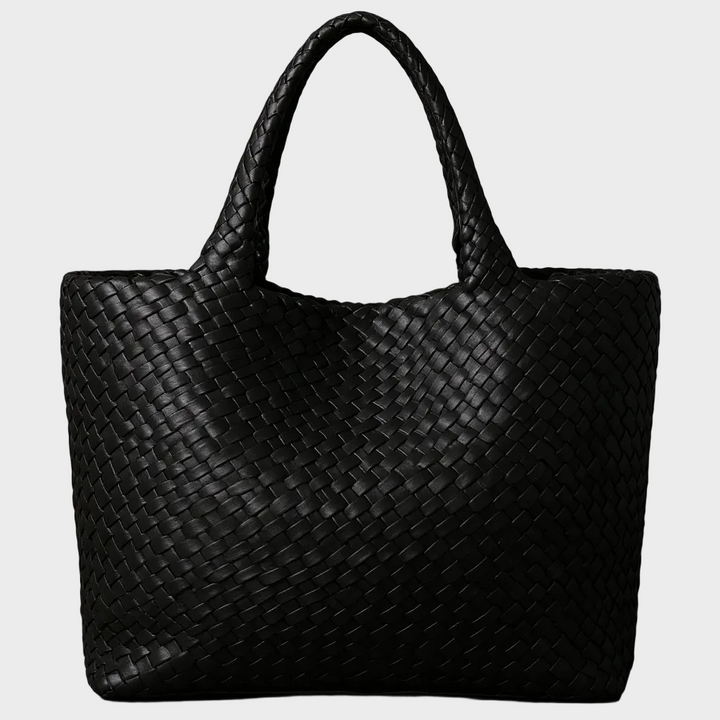 Handwoven Interlaced Leather Large Tote Bag