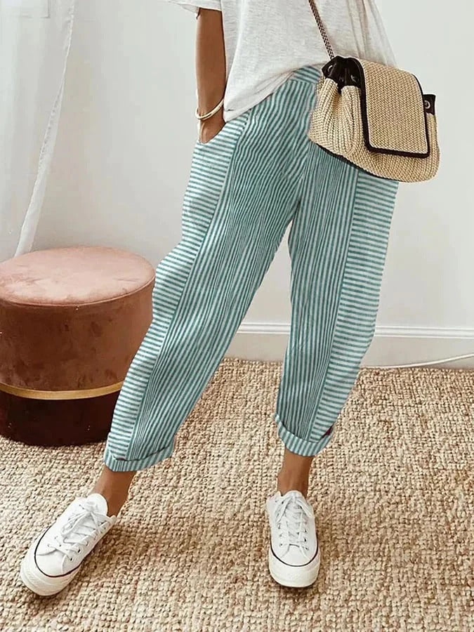 Roah – Striped Relaxed Trousers