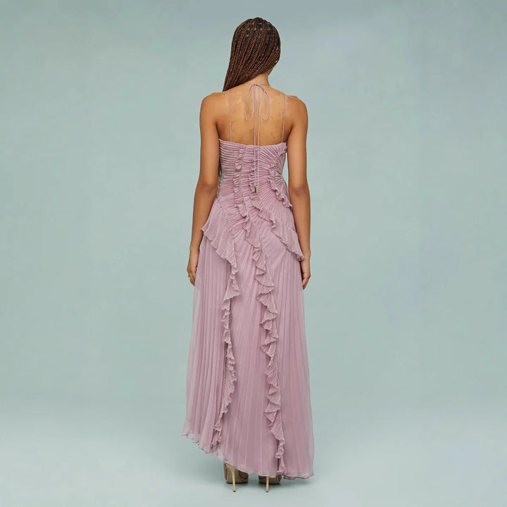Olaya - Long dress with ruffles