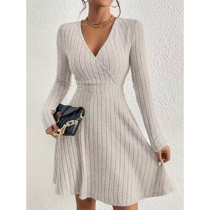 Marisol | Women's Wrap Neck A-Line Dress