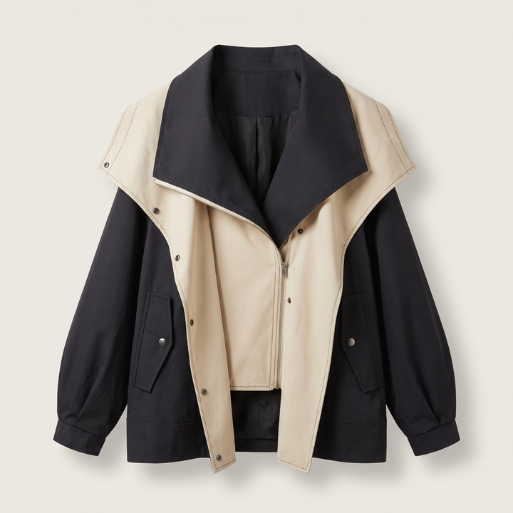 Beatrix | Women's Oversized Utility Jacket with Wide Collar