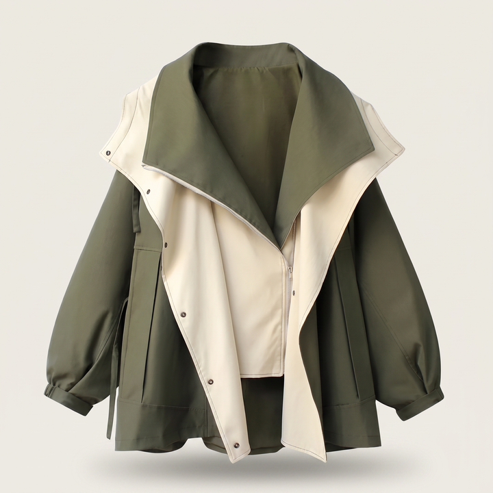 Beatrix | Women's Oversized Utility Jacket with Wide Collar