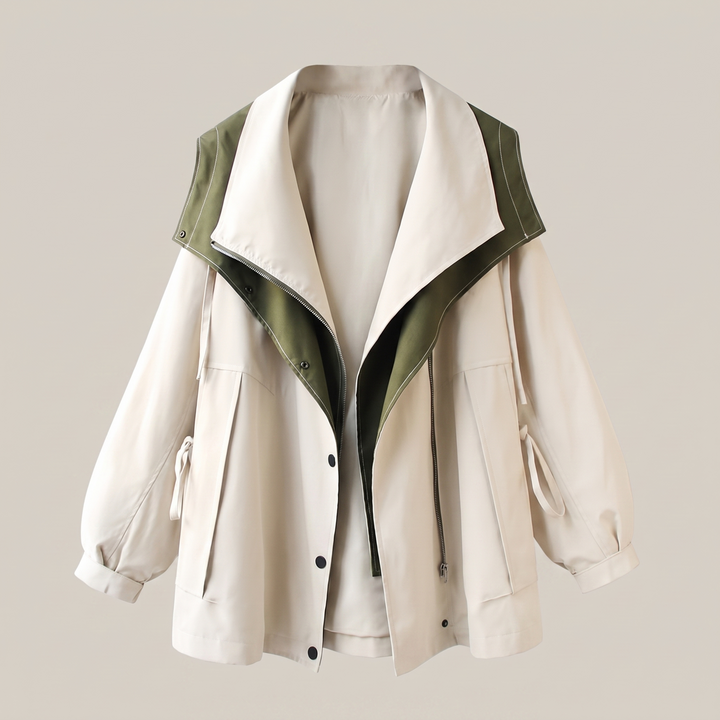 Beatrix | Women's Oversized Utility Jacket with Wide Collar