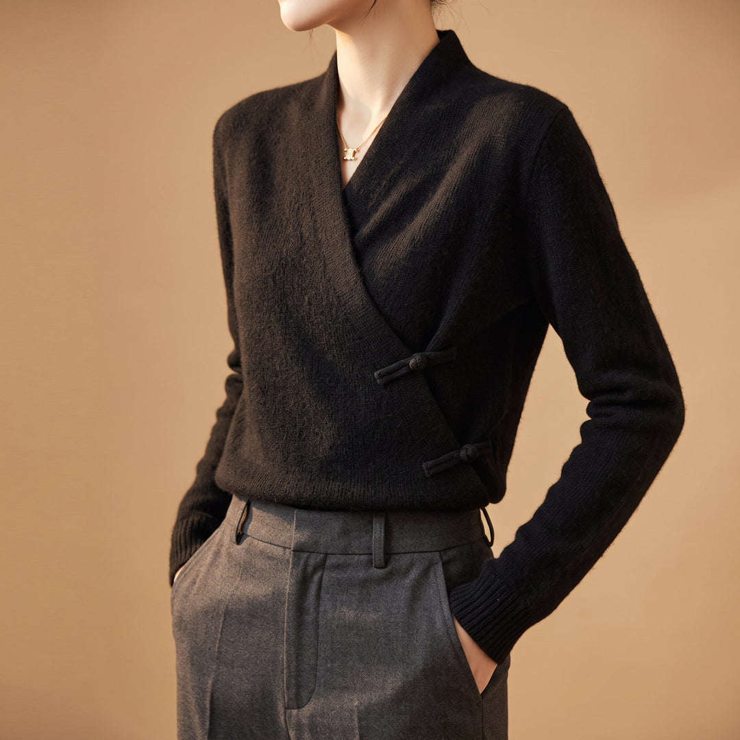 Whitney | Women’s Merino Wool Wrap Sweater