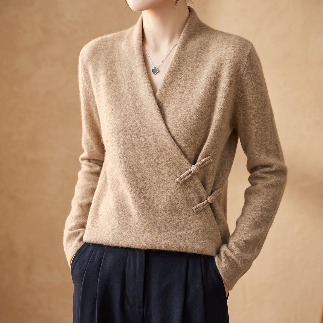 Whitney | Women’s Merino Wool Wrap Sweater