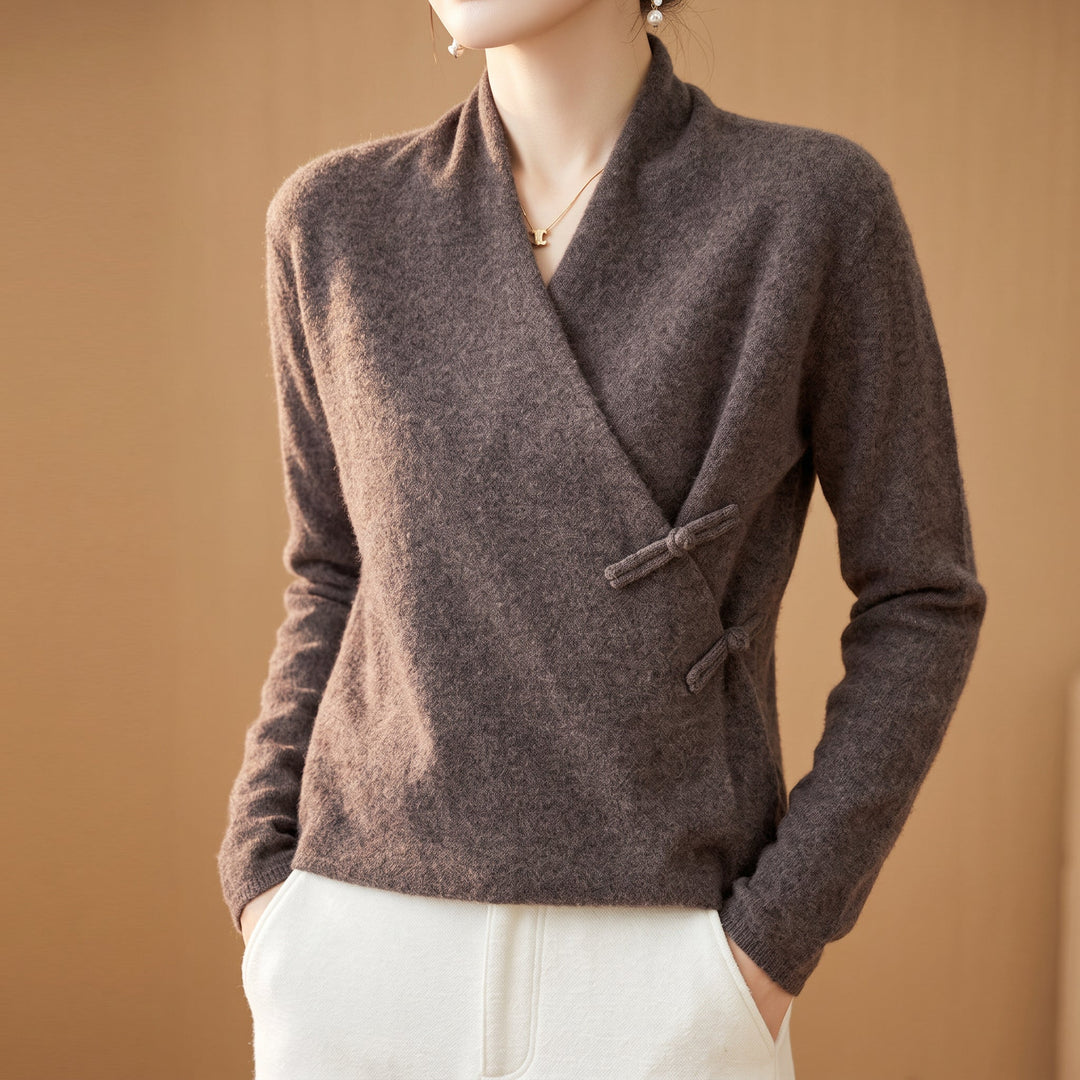 Whitney | Women’s Merino Wool Wrap Sweater