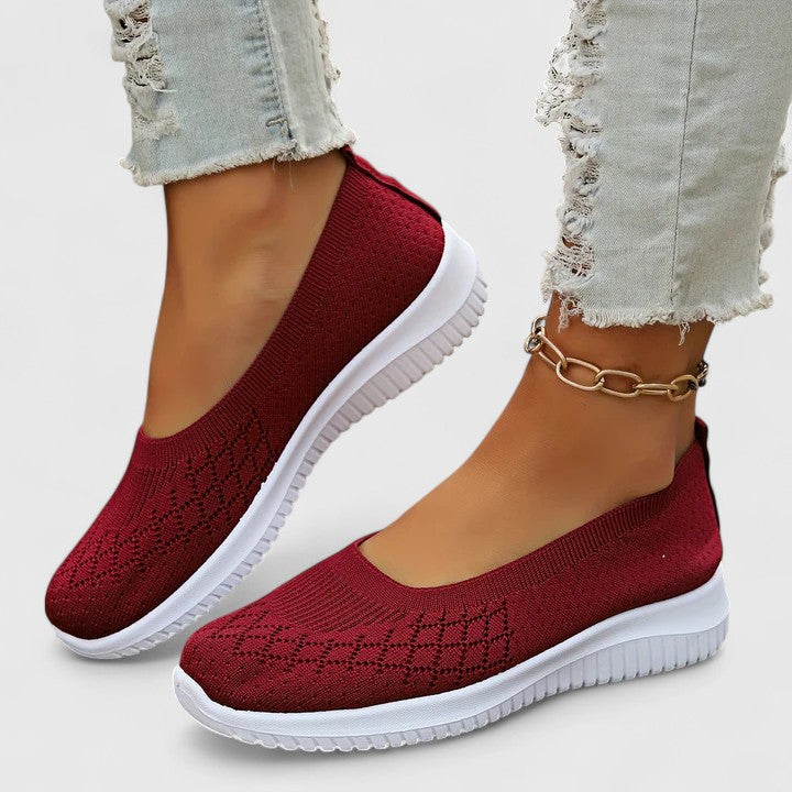 Breathable Knit Sock Slip On Lightweight Casual Sneaker