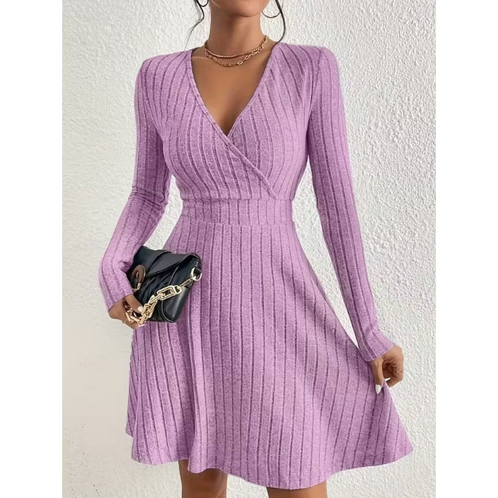 Marisol | Women's Wrap Neck A-Line Dress