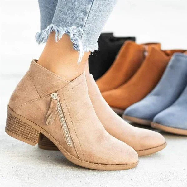 Zara-Side-Zip-Ankle Boots