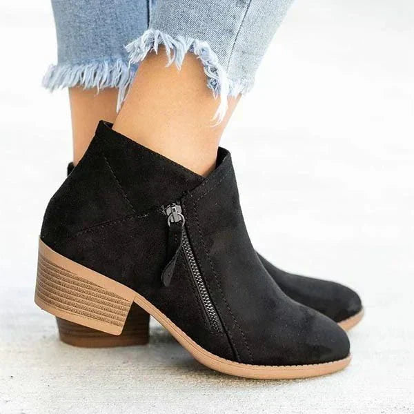 Zara-Side-Zip-Ankle Boots