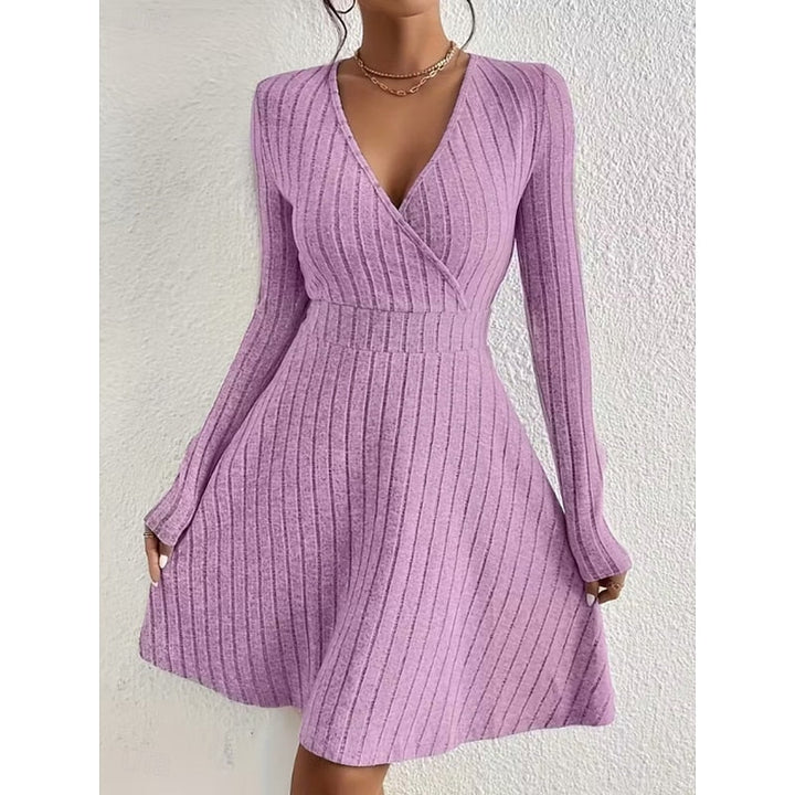 Marisol | Women's Wrap Neck A-Line Dress