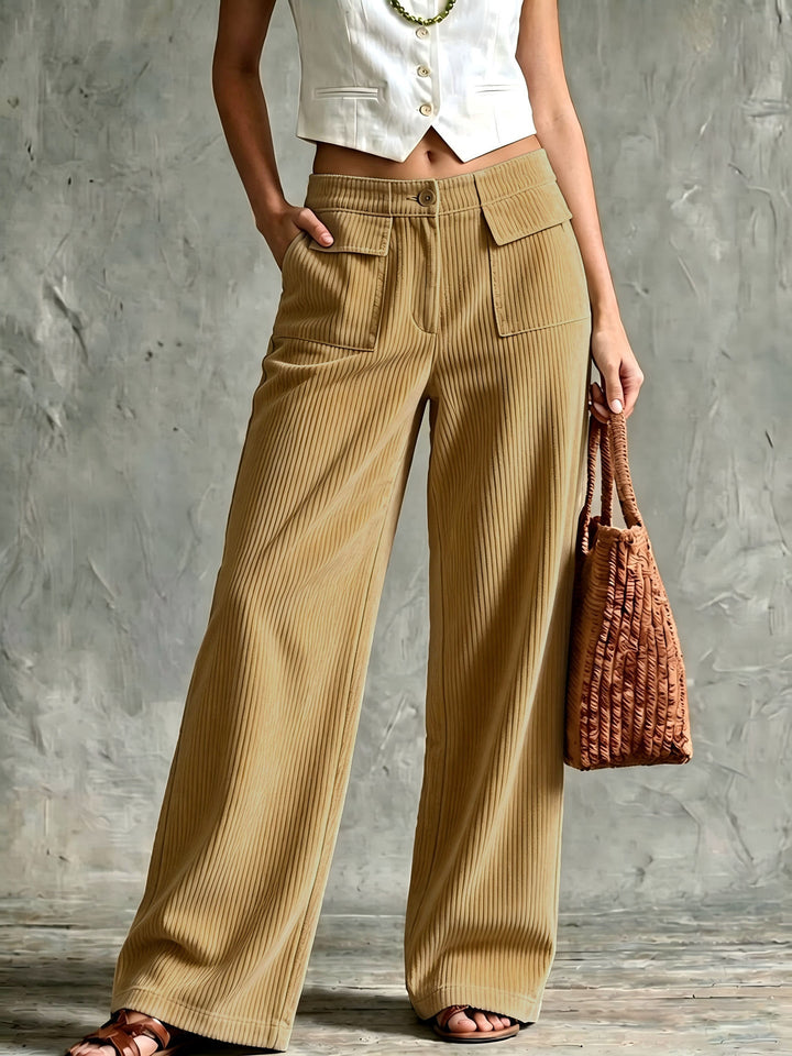 Perdita | Women's Wide-Leg Corduroy Pants
