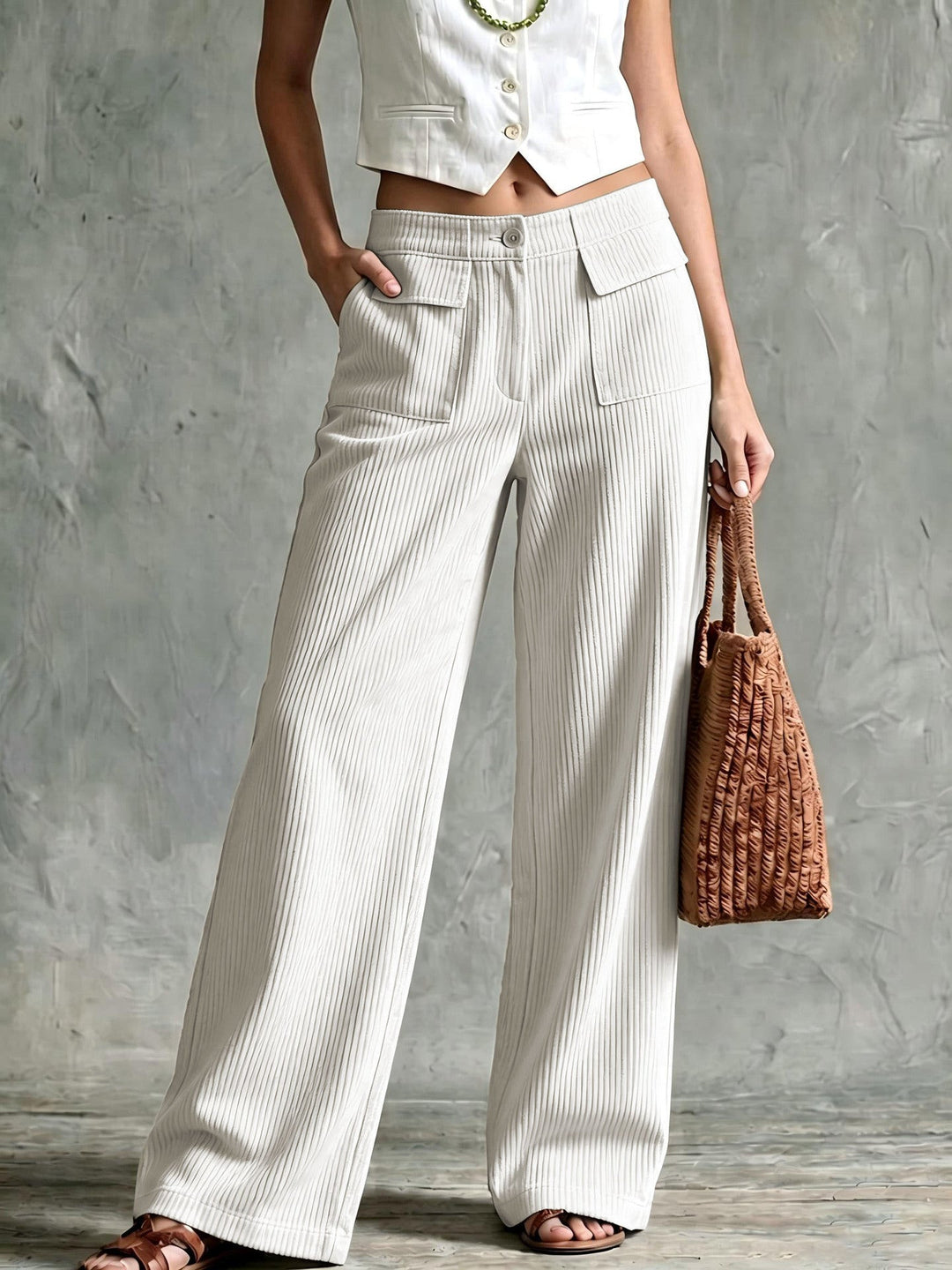 Perdita | Women's Wide-Leg Corduroy Pants