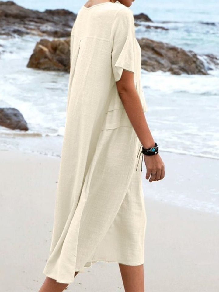 BELLA | LOOSE ROUND NECK DRESS