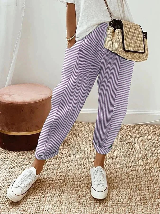 Roah – Striped Relaxed Trousers