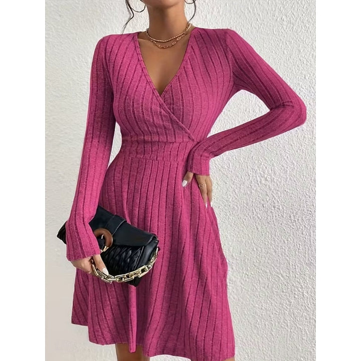 Marisol | Women's Wrap Neck A-Line Dress