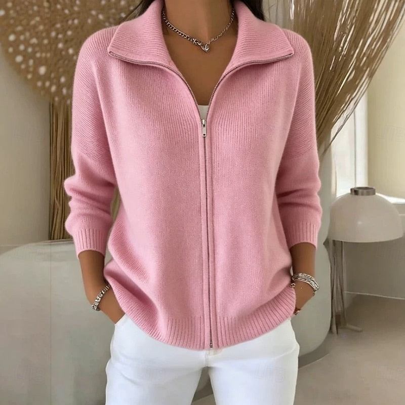 Verena | Women's Full Zip-Up Cardigan Sweater
