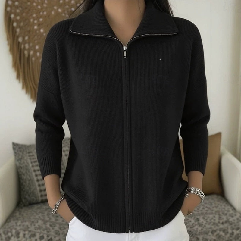 Verena | Women's Full Zip-Up Cardigan Sweater
