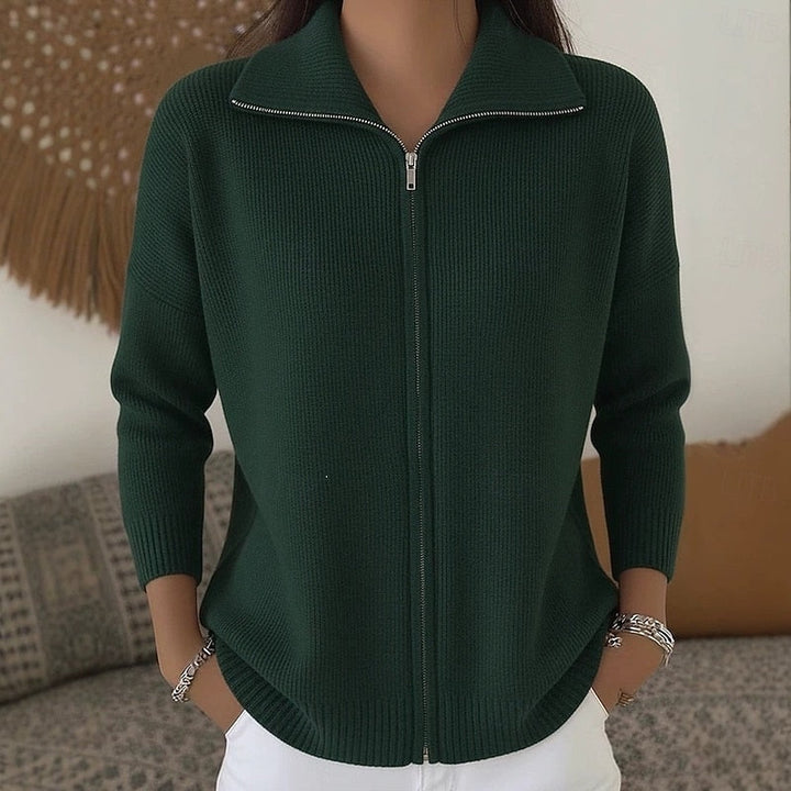 Verena | Women's Full Zip-Up Cardigan Sweater