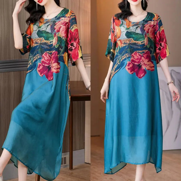Debby | Elegant Dress with Floral Print