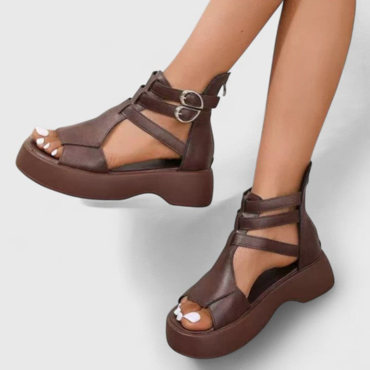 Chunky Platform Strappy Ankle Strap Sandal