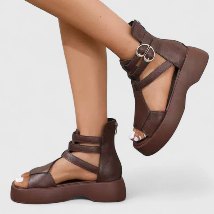 Chunky Platform Strappy Ankle Strap Sandal