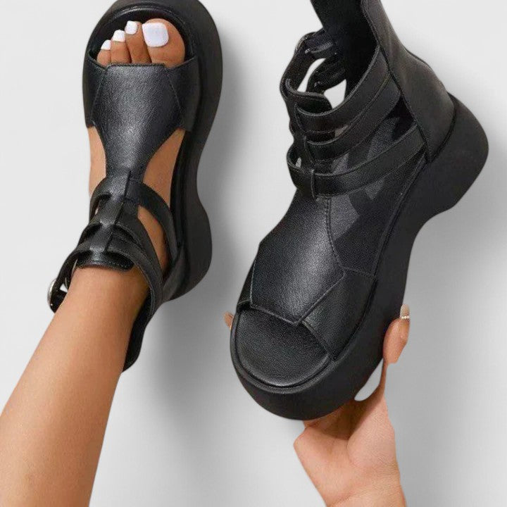 Chunky Platform Strappy Ankle Strap Sandal