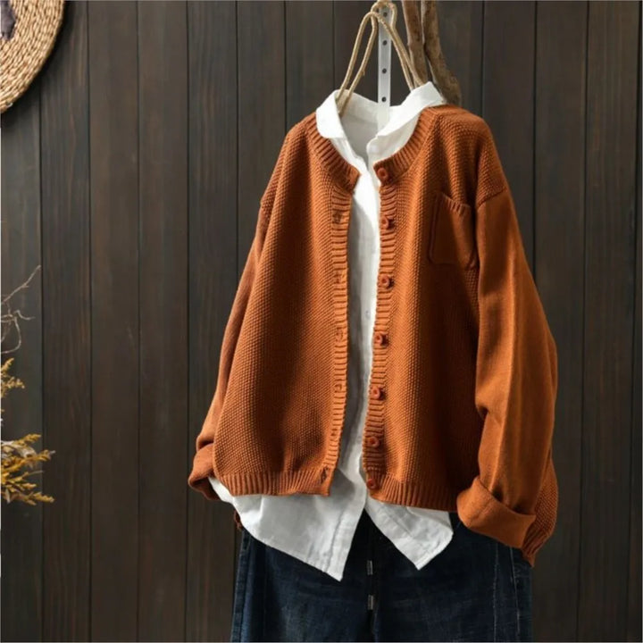 Marisette | Women's Relaxed Fit Button-Front Knit Cardigan