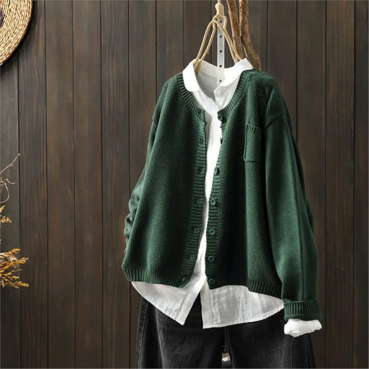 Marisette | Women's Relaxed Fit Button-Front Knit Cardigan