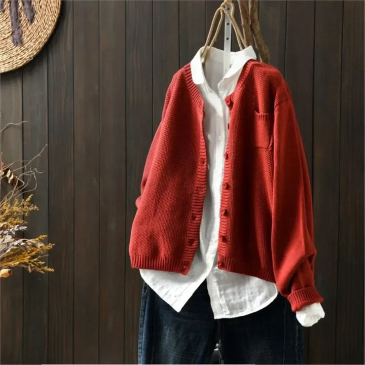 Marisette | Women's Relaxed Fit Button-Front Knit Cardigan