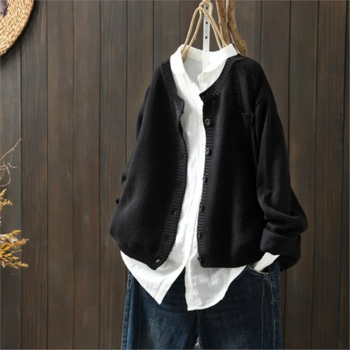 Marisette | Women's Relaxed Fit Button-Front Knit Cardigan