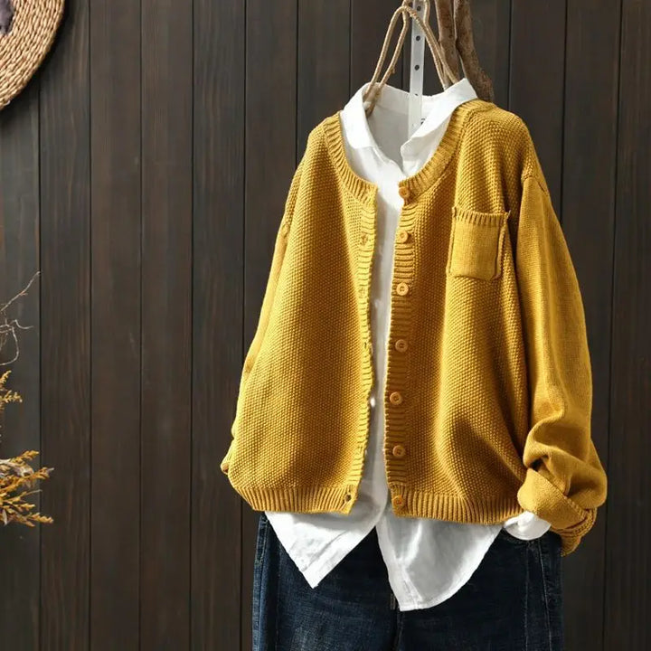 Marisette | Women's Relaxed Fit Button-Front Knit Cardigan