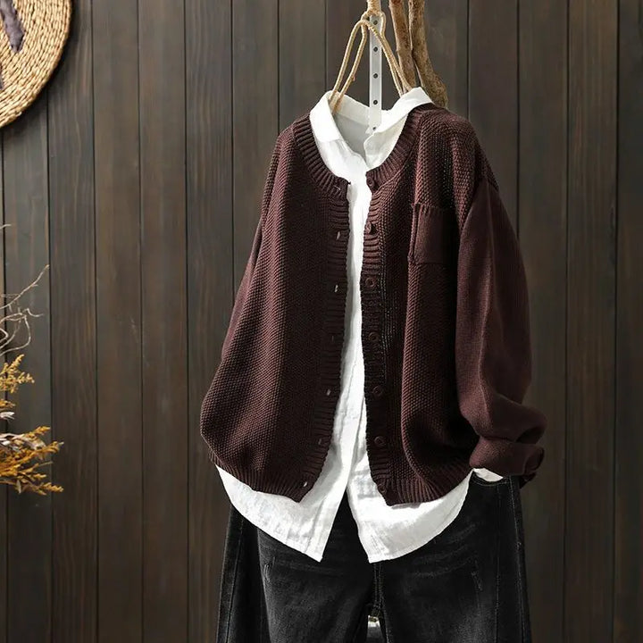 Marisette | Women's Relaxed Fit Button-Front Knit Cardigan