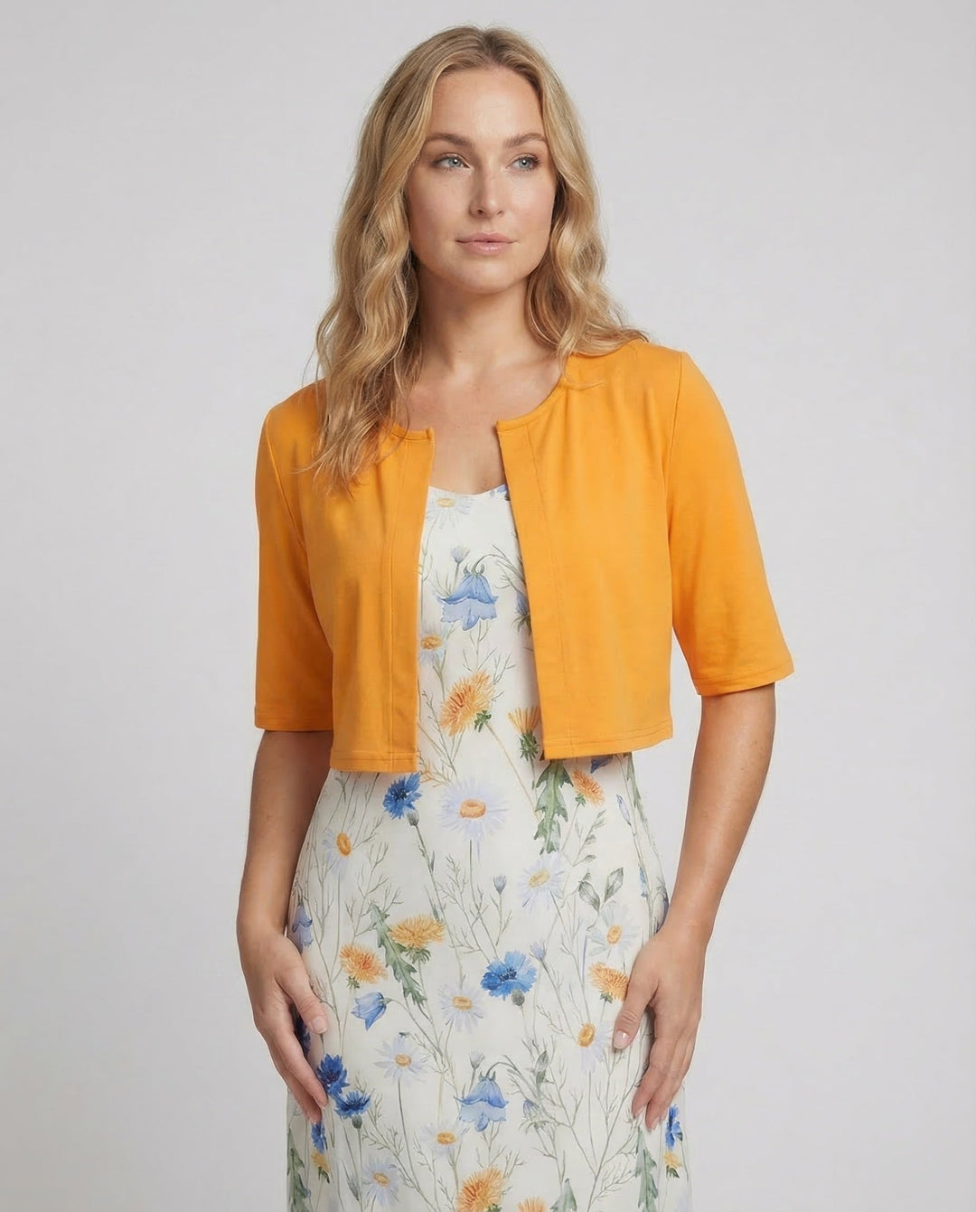 Floral Summer Midi Dress Two Piece Set - Wedding Guest