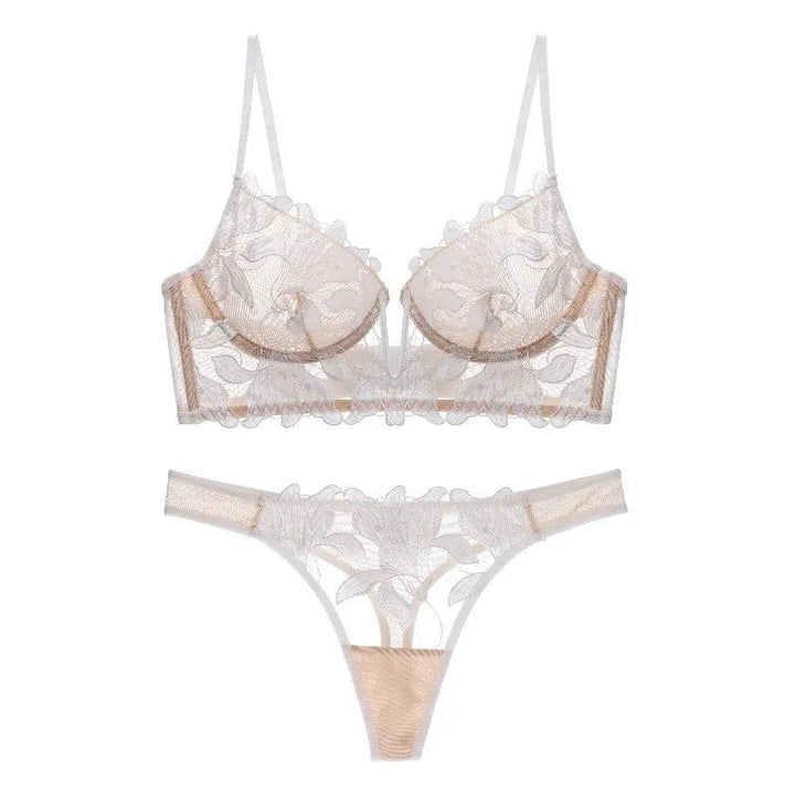 MaFleur Embroidered Lace Lingerie Set