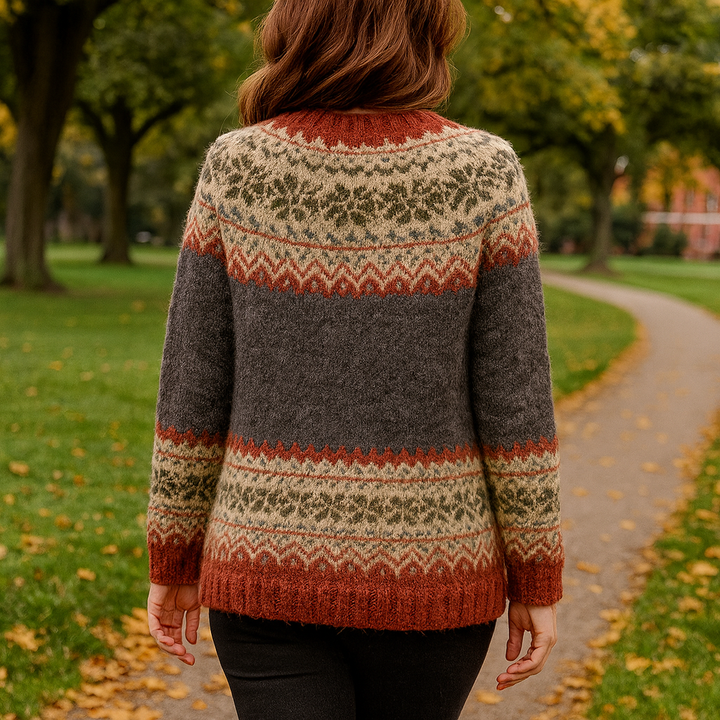 Wilhelmina | Women's Fair Isle Button Cardigan Sweater