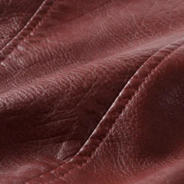 Rosalind | Women's Faux Leather Cropped Moto Jacket with Belt